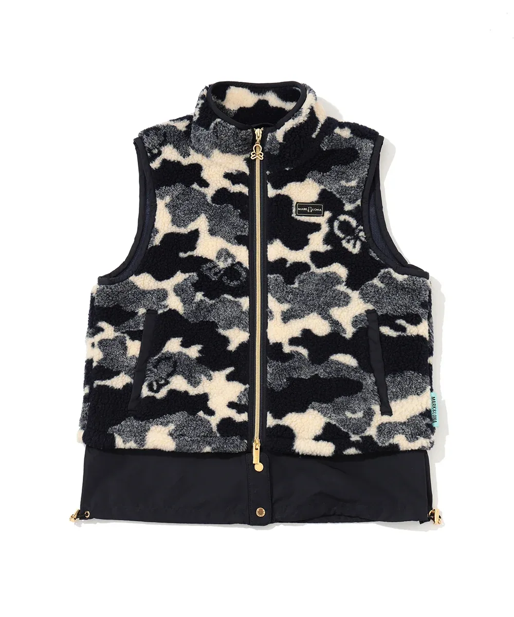 Mercury Camo Boa Fleece Vest