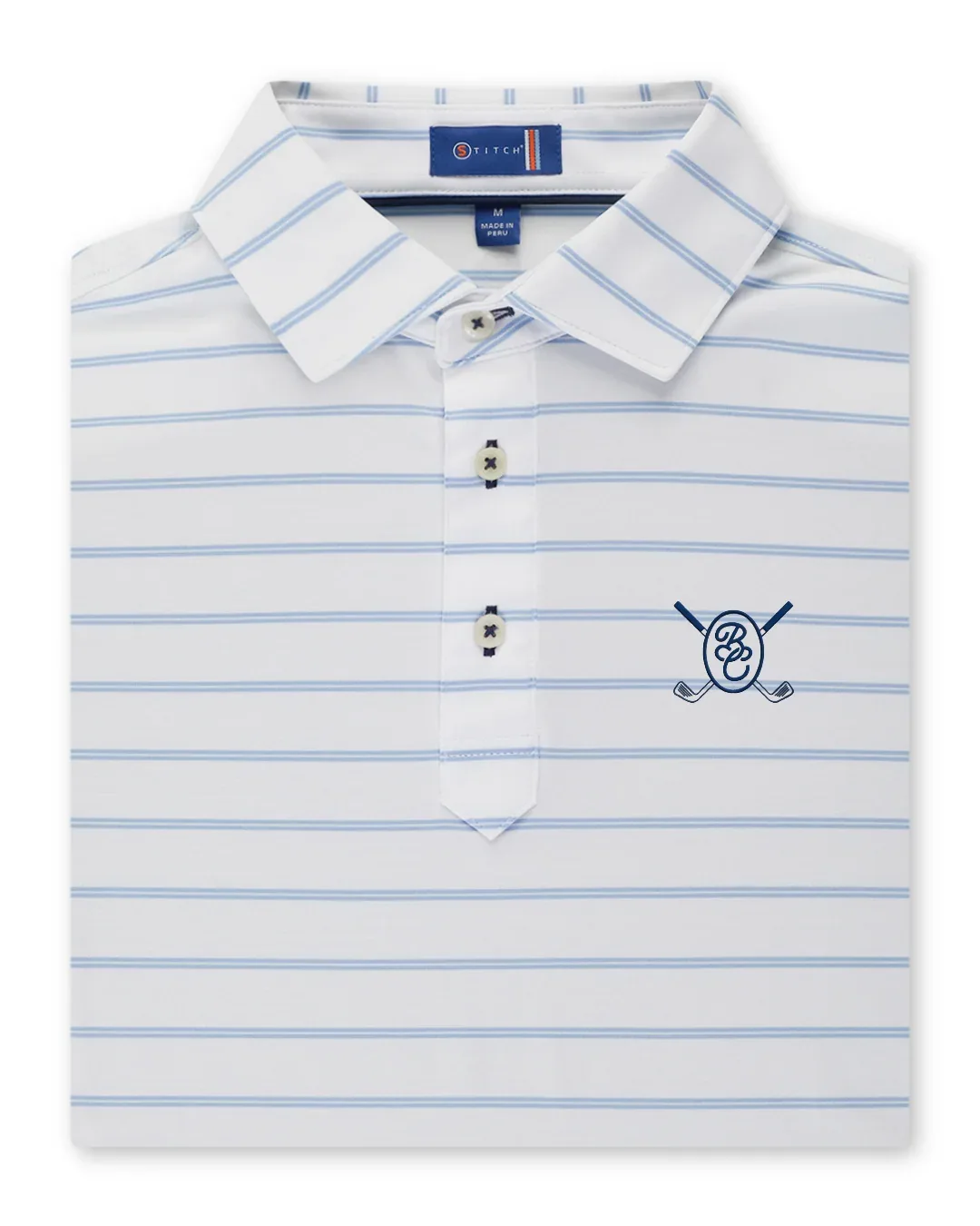 Bible Caddie Paddock Stripe Polo